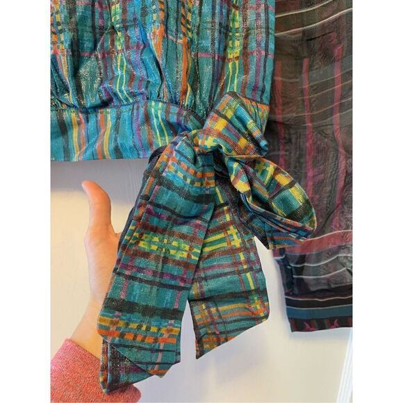 Anthropologie - Puff-Sleeved Organza Blouse size S - Picture 8 of 12